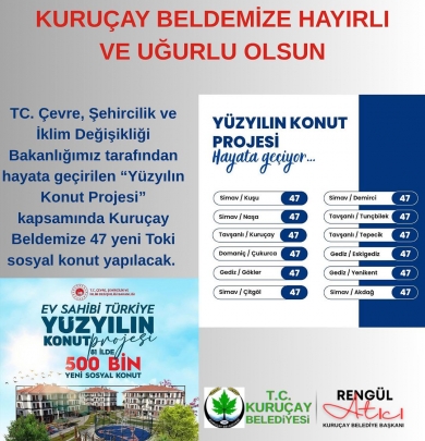 KURUÇAY BELDEMİZE TOKİ MÜJDESİ