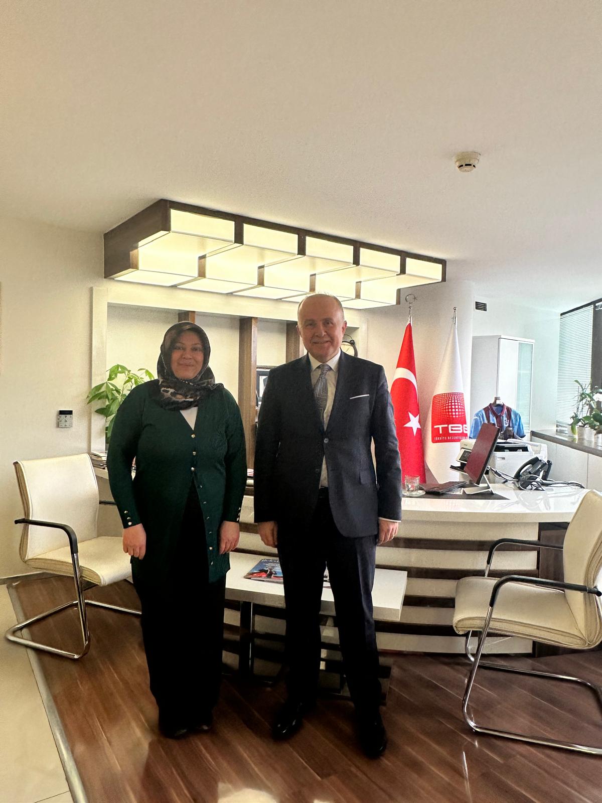 BAŞKAN RENGÜL ATICI'DAN TÜRKİYE BELEDİYELER BİRLİĞİ'NE ZİYARET